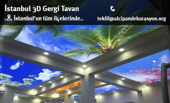 İstanbul 3D Gergi Tavan İletişim Bilgileri