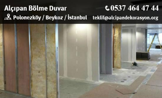 Beykoz Alçıpan Bölme Duvar Uygulama Çözümleri