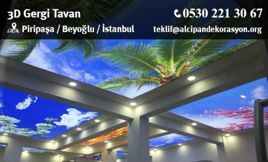 Beyoğlu 3D Gergi Tavan Uygulama Çözümleri