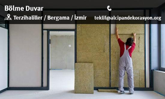Bergama Bölme Duvar Uygulama Çözümleri