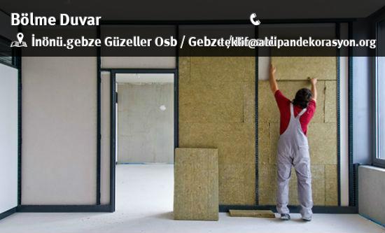 Gebze Bölme Duvar Uygulama Çözümleri